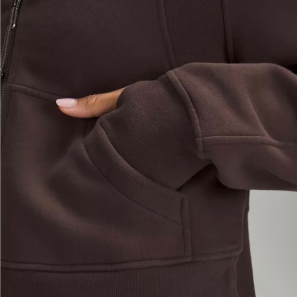 NWT Lululemon espresso oversized full zip scuba M/L RARE Only one on here! - Picture 4 of 6